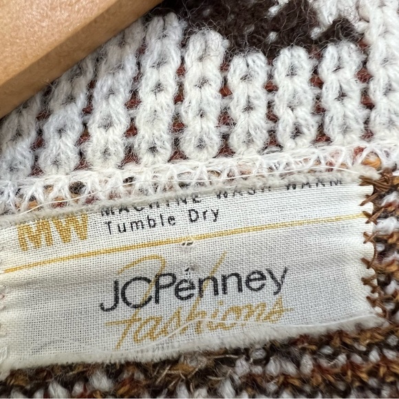 Vintage JC Penney Dutch Motif Knit Cape SZ M "60's - Picture 8 of 12